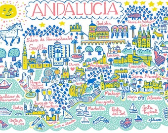 Andalucia Greeting Card by Julia Gash