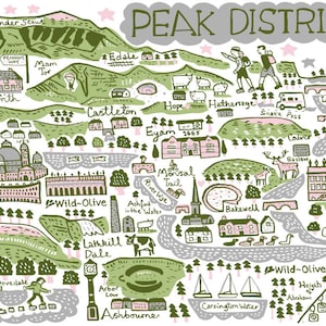 Peak District Grußkarte von Julia Gash