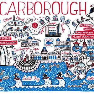 Carte de vœux Scarborough par Julia Gash