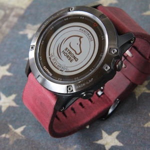Handmade Watch Strap for Garmin Fenix 6,6S,6X Pro /5,5S,5X /3,HR Watch Band Strap, Garmin MARQ /Tactix, Quatix 3/5 Vivomove  Leather Strap