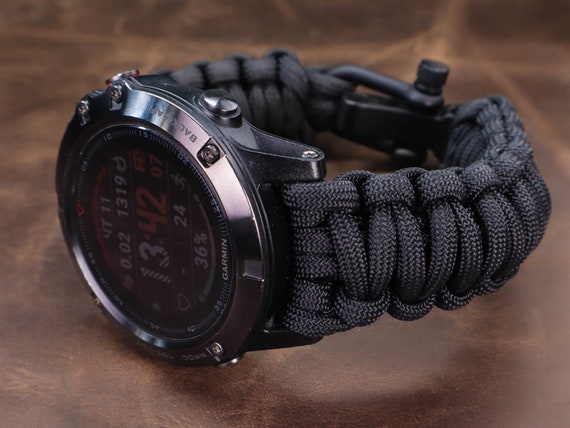 Paracord Armband für Garmin Fenix 6 6S 6X Pro Uhrenarmband für Garmin Fenix  5 5S 5X , Garmin Fenix 3 HR 2 1 Kordelband , Garmin Uhrenarmband
