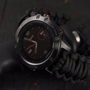 Paracord Strap for Garmin Fenix 6 6S 6X Pro Watch Strap Band for Garmin Fenix 5 5S 5X , Garmin Fenix 3 HR 2 1 Cord Band , Garmin Watch Band
