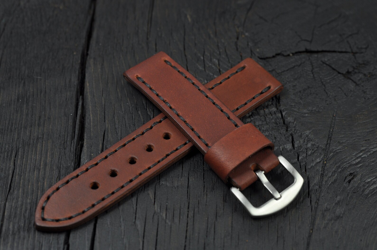 Handmade Leather Men's Watch Strap 16mm 18mm 20mm 22mm Etsy UK