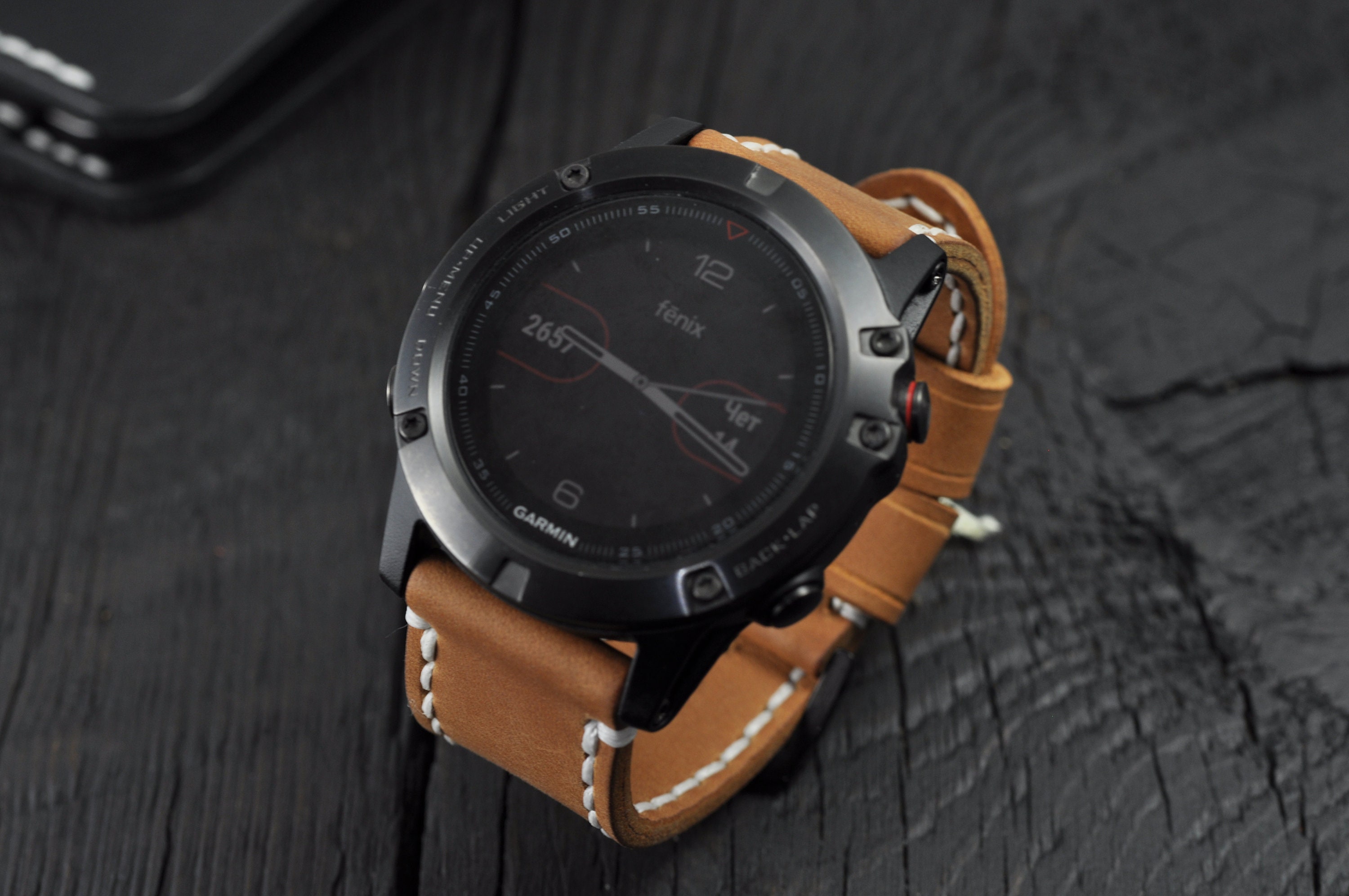 Bracelet silicone Garmin Fenix ​​​​5 / 6 (vert clair) 