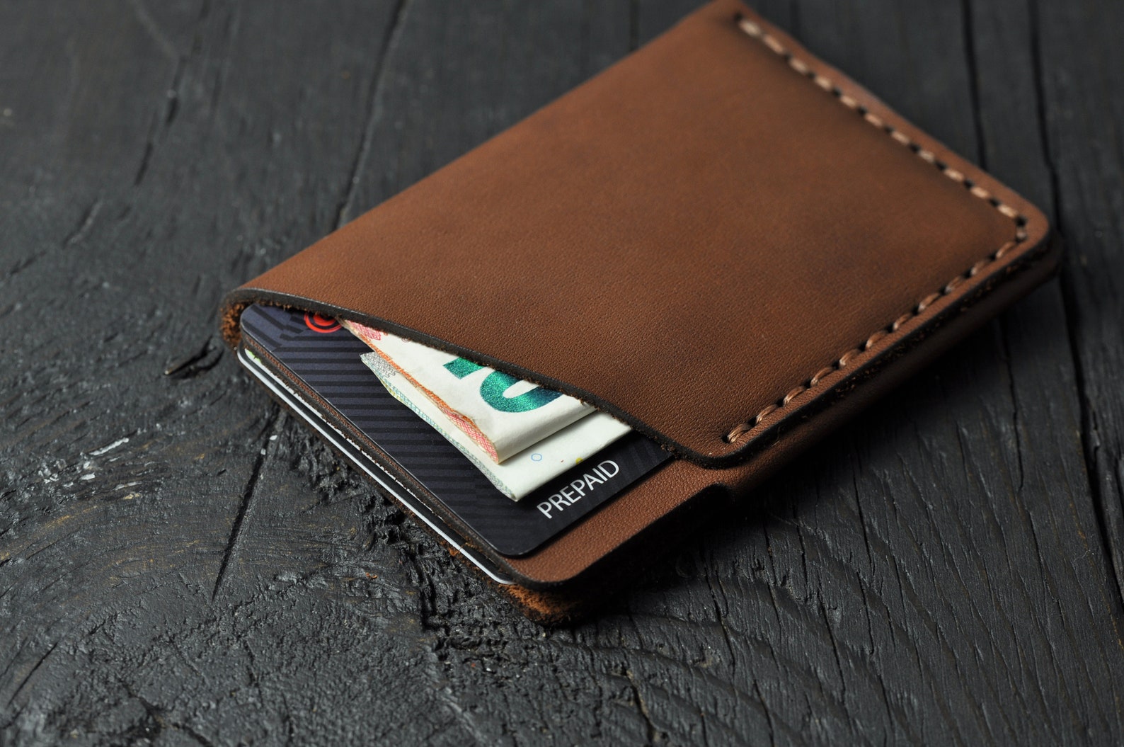 Minimalist Mens Wallet Credit Card Holder Leather Pocket - Etsy
