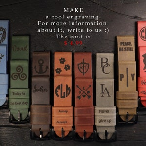 MAKE a cool engraving leather. Personalizing leather. Embossing Leather. Handmade personalized leather. Laser engraving. Monogram on leather