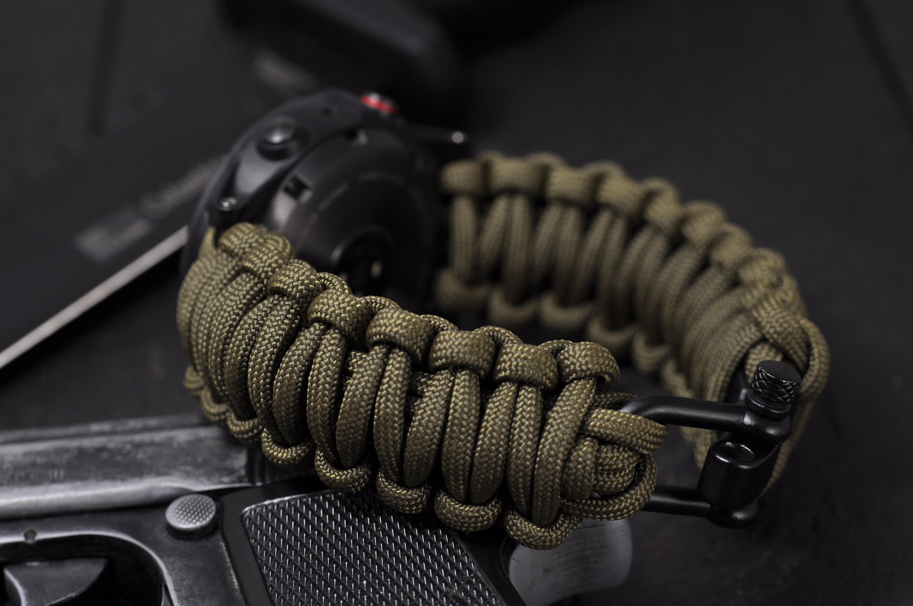 Garmin Fenix 1235/5S/5X paracord watch band Tactix Garmin Etsy