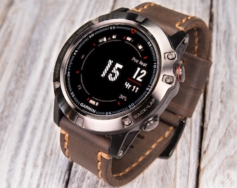 Garmin Watch Band Watch Band for Garmin Fenix 6 6S 6X Pro 5 5S 5X 3 Garmin Fenix Watch Band Leather Garmin Strap Leather Watch Strap Etsy