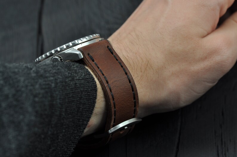 Handmade Leather Men's watch strap 16mm 18mm 20mm 22mm Etsy