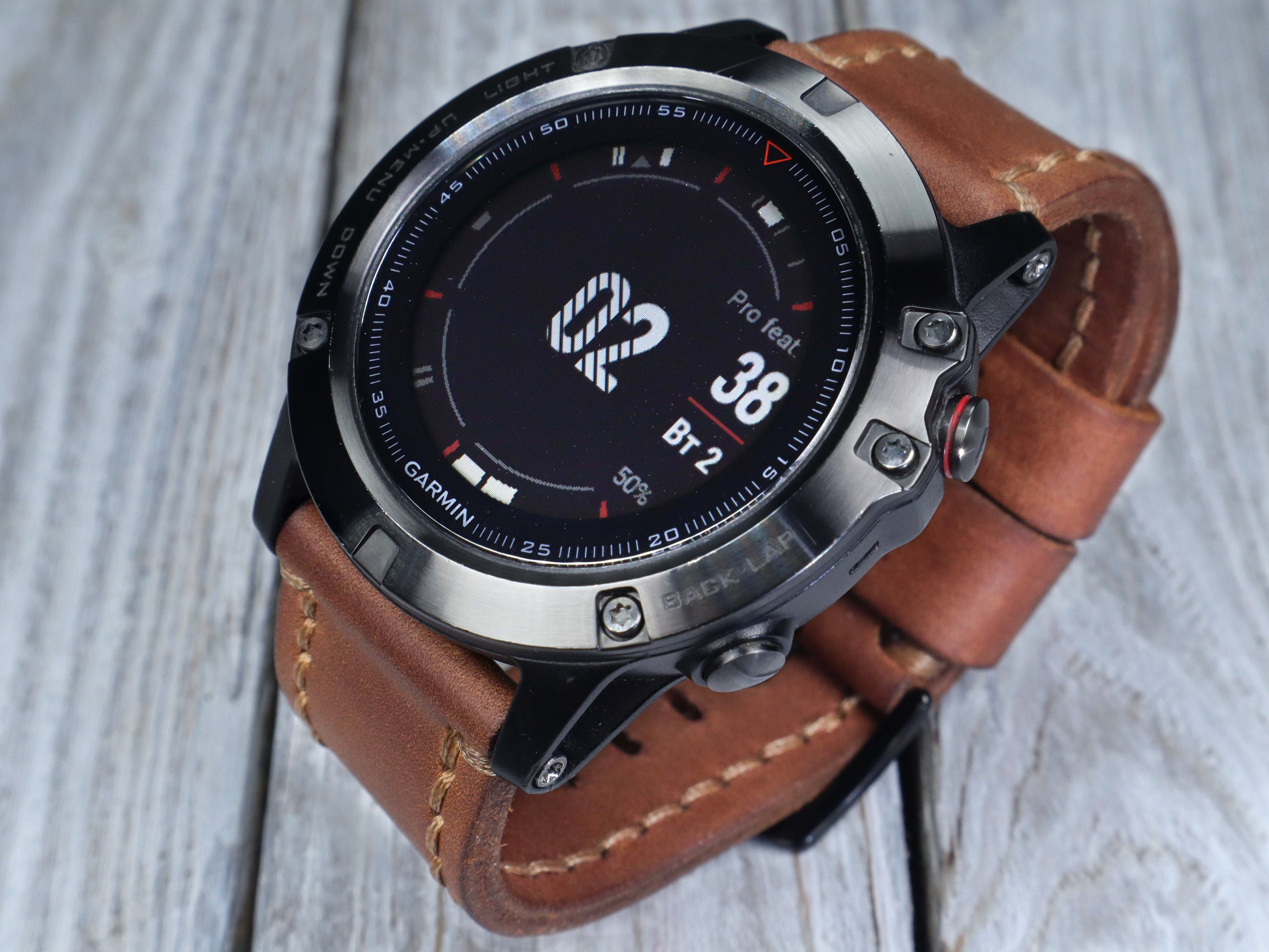 Compatible con correas de reloj Garmin Fenix 6X Pro, correa Fenix 5X Plus,  1.024 in de fácil ajuste accesorios correas de cuero para Garmin Fenix 6X