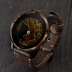 Watch Band for Suunto 7, 9, 3 Watch Strap, Spartan, Core, Traverse Alpha, Athletic, Essential Watch Band Sport Style Leather handmade Strap
