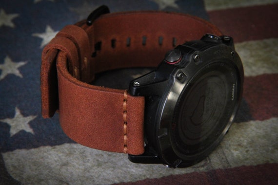 Bracelet de montre en cuir pour bracelet Garmin Fenix 6 6S 6X Pro