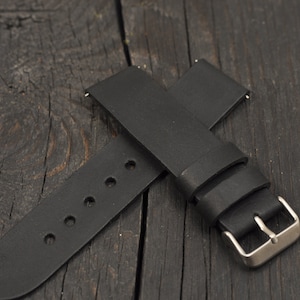 Handmade Leather Mens watch strap Thin 16mm 18mm  20mm 21mm 22mm 24mm 26mm watch band