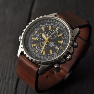 Handmade Leather Mens Watch Strap 16mm 18mm  20mm 22mm 24mm 26mm, Watch Band, Men&#39;s and Women gift