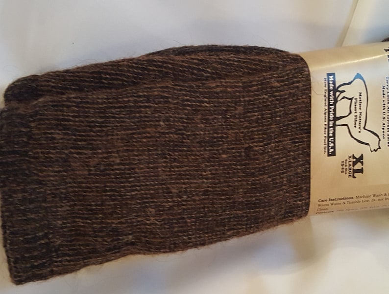 Alpaca Survival Sock Brown