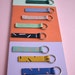 Hand Painted Leather Keyrings 