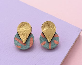 Teardrop Double Studs