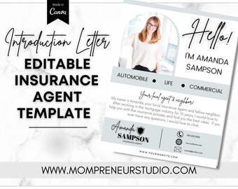 Insurance Agent Introduction Flyer Template, Life Insurance Agent Flyer ...