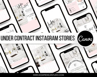 15 Under Contract Realtor Instagram Stories Template, Social Media Posts, Instagram Stories, Real Estate Marketing, Facebook Post