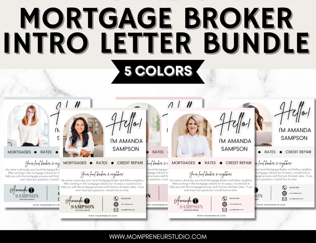 5 Mortgage Broker Introduction Flyers, Mortgage Broker Flyer, Loan 5 Mortgage Broker Introduction Flyers, Mortgage Broker Flyer, Loan