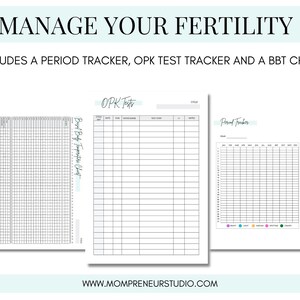 IVF Printable Planner, Ivf Journal, Ivf Diary, Fertility Journal, IUI Planner, Trying to Conceive, Pregnancy Planner, TTC Planner image 4