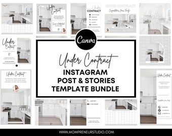 20 Under Contract Social Media Posts Realtor Instagram Post - Etsy