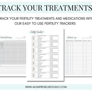 IVF Printable Planner, Ivf Journal, Ivf Diary, Fertility Journal, IUI Planner, Trying to Conceive, Pregnancy Planner, TTC Planner image 5