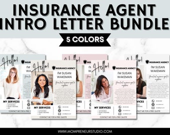 5 Insurance Agent Introduction Flyer Template, Life Insurance Agent Flyer, Insurance Broker Template, Insurance Specialist, Mortgage Officer