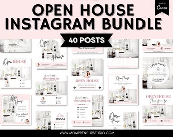 20 Open House Realtor Instagram Post Template, Real Estate Agent Social Media Posts, Open House Post, Real Estate Marketing, Facebook Post