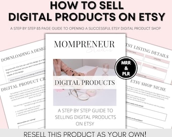 How to Sell on Etsy, How to Sell Digital Products with Master Resell Rights, PLR Rights, Digital Product Freebie, Lead Magnet, MRR, PLR