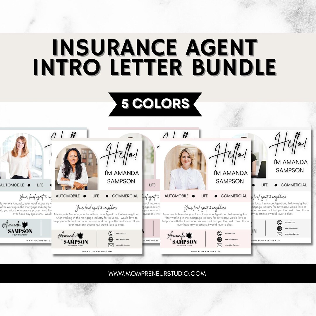 5 Insurance Agent Introduction Flyer Template, Life Insurance Agent ...
