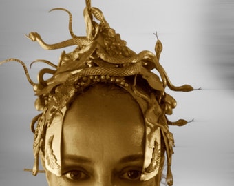 Cosplay Costume - Mythology Inspired Snake Headpiece: Medusa Meets Athena