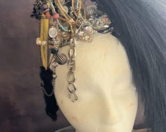 Custom Memorabilia Headpiece – Your Jewelry Upcycled Into Wearable Art