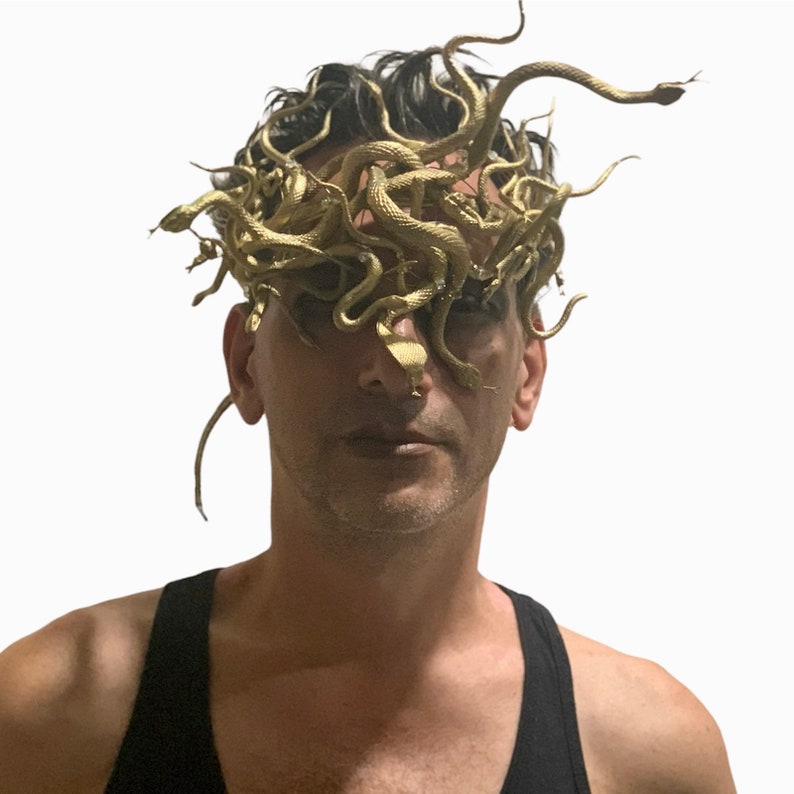 Medusa 4 in 1 Headwear, Snake Headpiece, Full-head Medusa Headband and ...