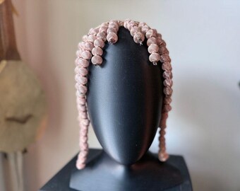 Statement  Headpiece  - beaded gold crown sustainably made from leftover jewelry