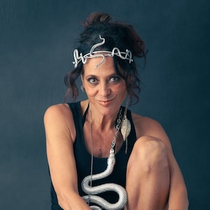 Three-snake headpiece, snake crown, medusa minimal