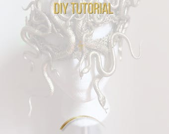 Medusa 4-in-1 Headpiece and Mask DIY Kit/Tutorial – Halloween Costume Crafting