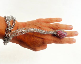 Handmade Gold or Silver Snake Bracelet - Unisex Handwoven Gift