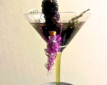 Love Potion Anhänger: Glasfläschchen Anhänger