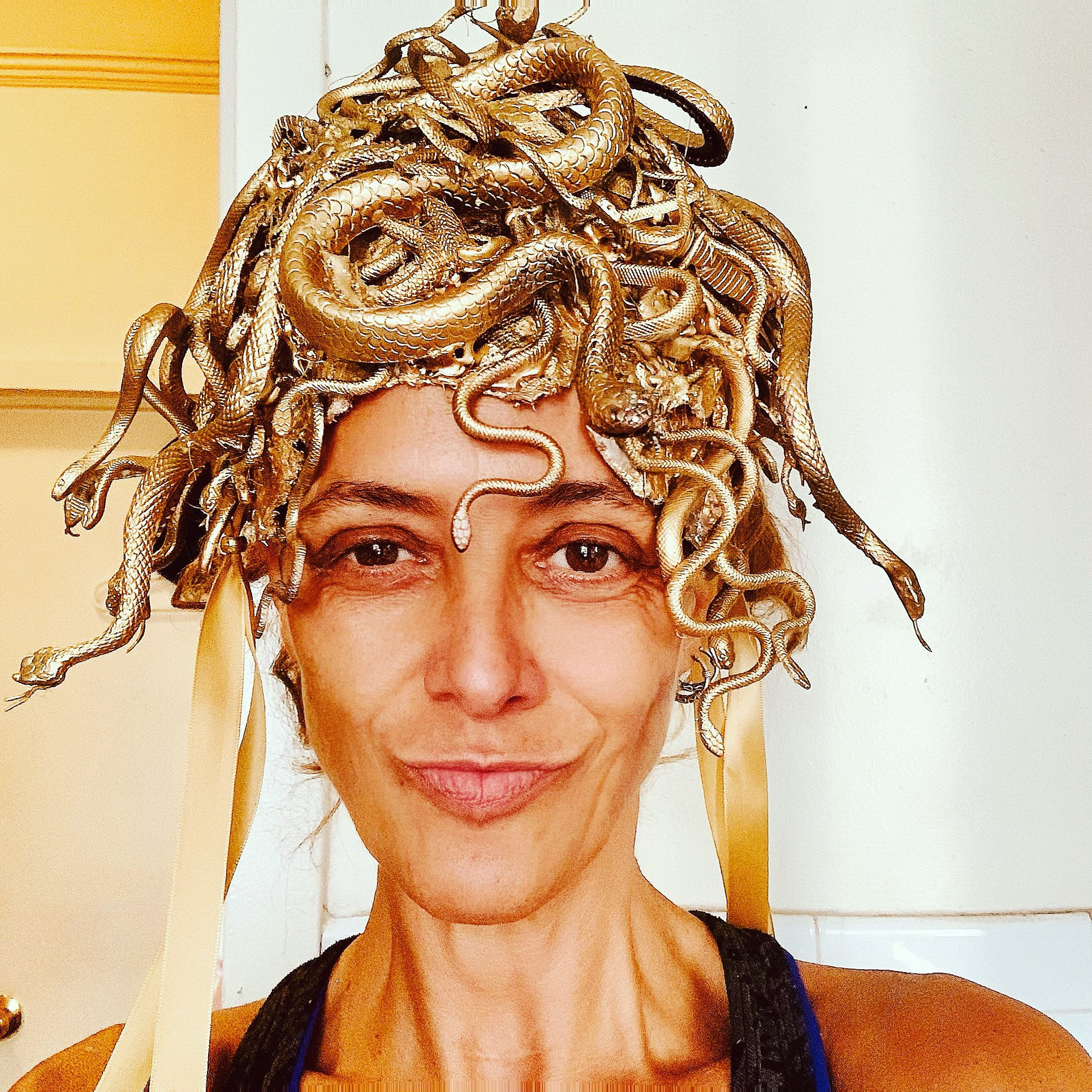 Haarspangen-Set Medusa-Stil – 3 Goldene Metall-Clips Für Hochzeit, Party & Alltag