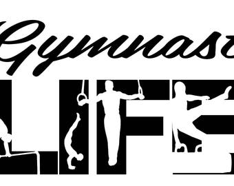 Download Gymnastics life svg | Etsy