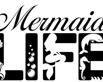 Download Mermaid Life Svg Etsy