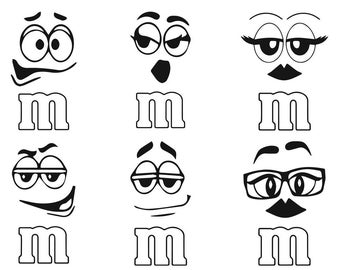 Download M Faces Svg Etsy
