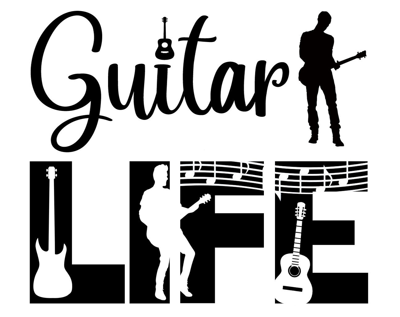 Download Free Guitar Svg Cutting File - Layered SVG Cut File ...