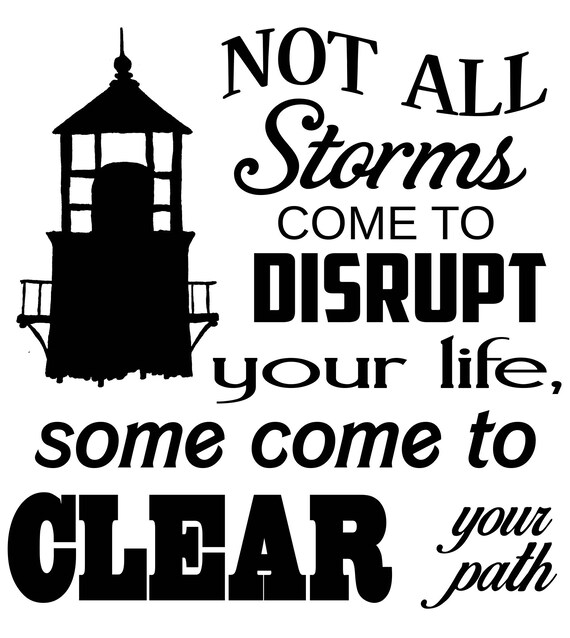 Storms Positive Quote Svg Cutting File Etsy