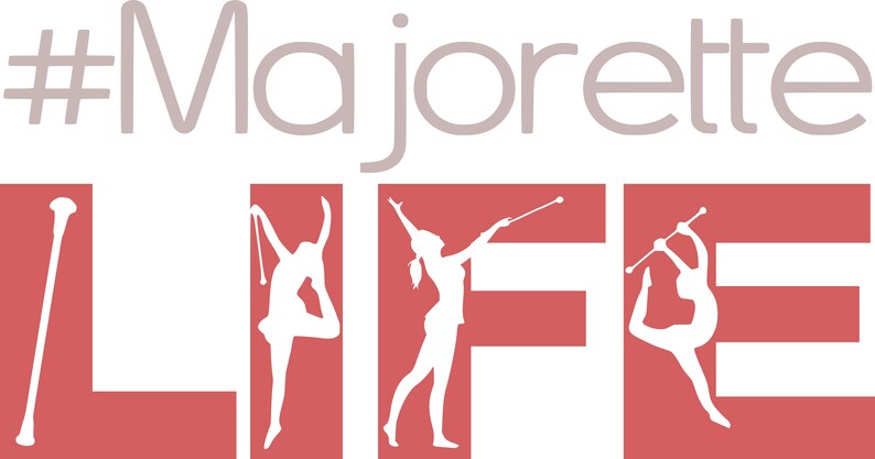 Majorette Baton Twirler Life SVG Cutting File Etsy