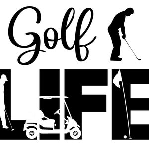 Golf Life SVG Cutting File for Cricut | Etsy