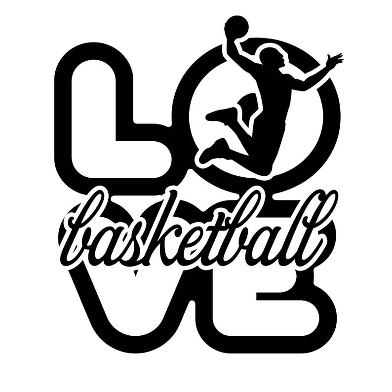 Love Basketball SVG Cutting File for the Cricut | Etsy