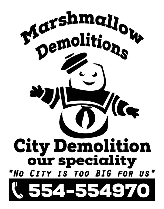 Marshmallow Man Ghostbusters Svg Cutting File Etsy