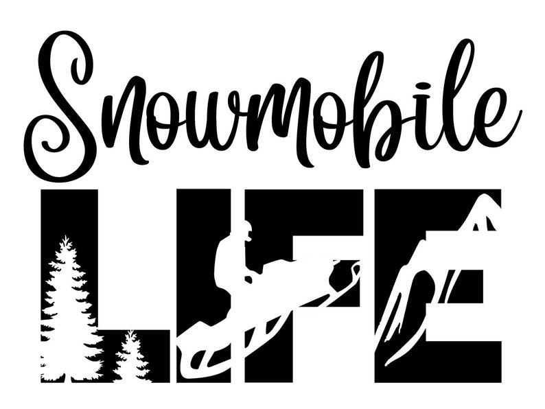 Download Snowmobile Life SVG Cutting File for the Cricut | Etsy